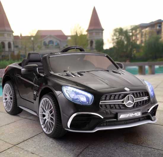 JAXPETY Mercedes Benz 12V Electric Kids Ride On Car Licensed MP3 RC Remote Control (Black)